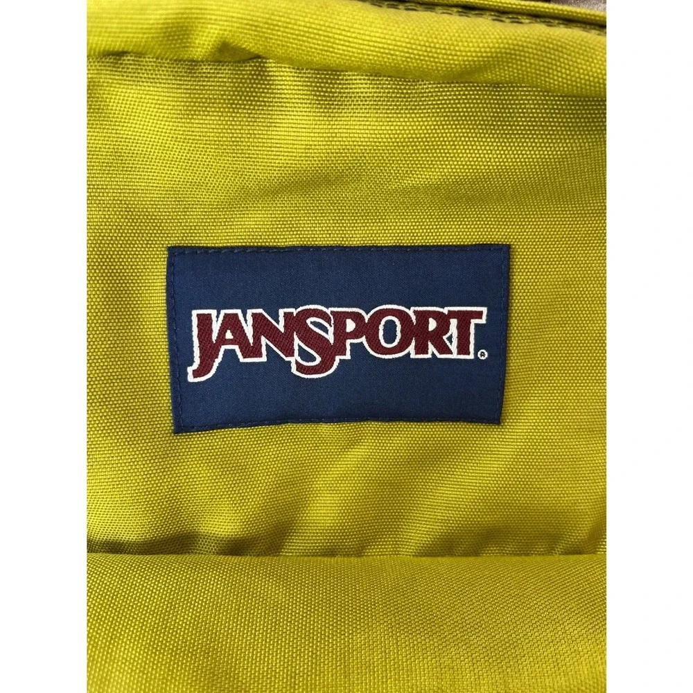 JanSport Half Pint Mini Backpack Chartreuse Lime Green Nylon Daypack 43-911
